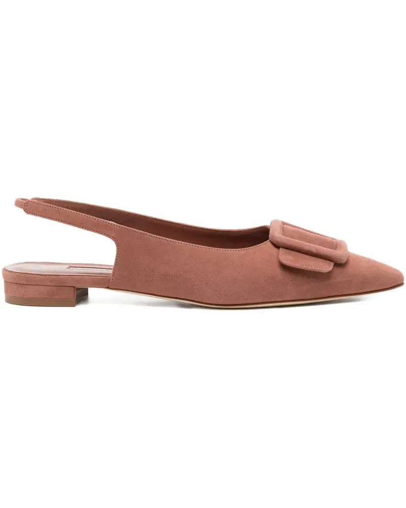 Manolo Blahnik Pumps mit Schnalle - Braun Braun