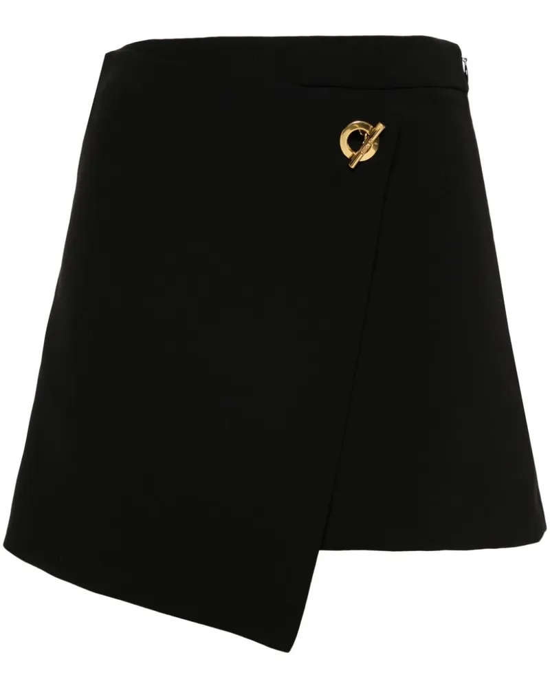 Moschino Hosenrock mit Logo-Gravur - Schwarz Schwarz