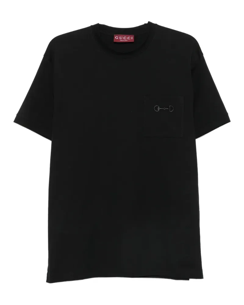 Gucci chest-pocket T-shirt - Schwarz Schwarz
