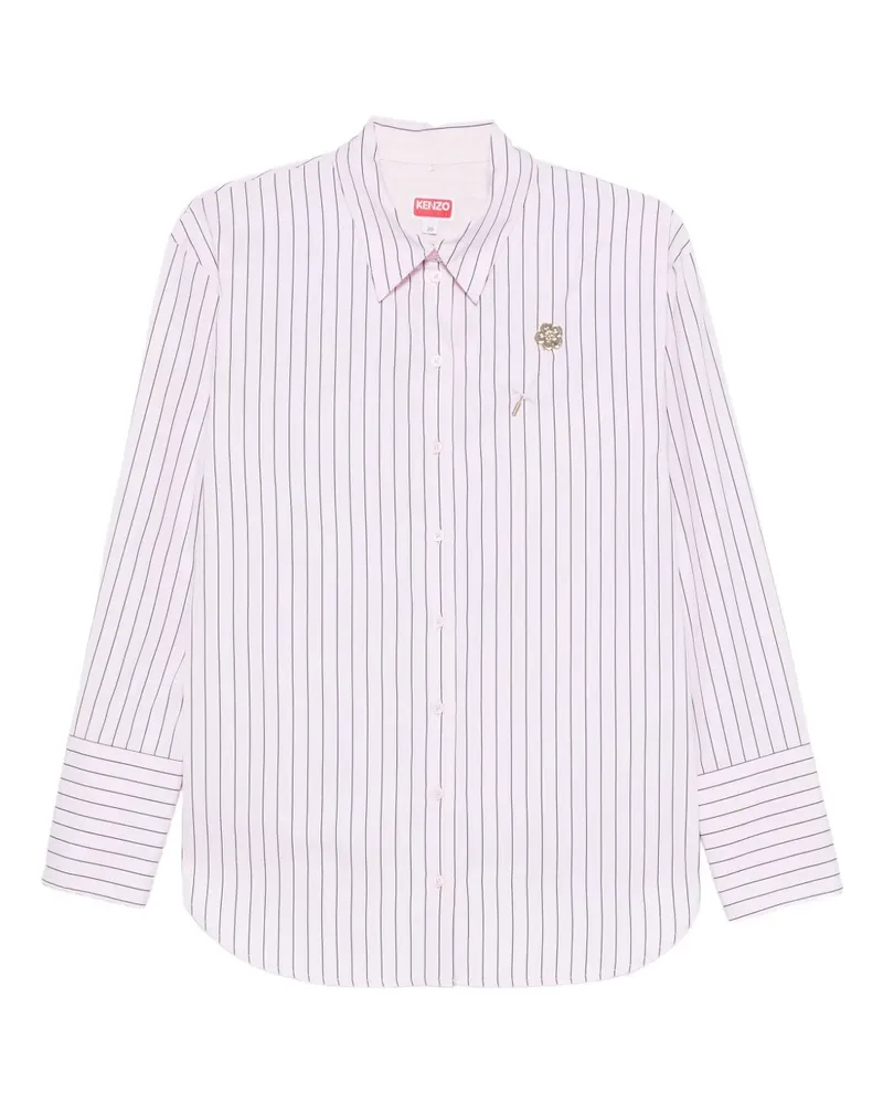 Kenzo Gestreiftes Hemd mit Nadeldetail - Rosa Rosa