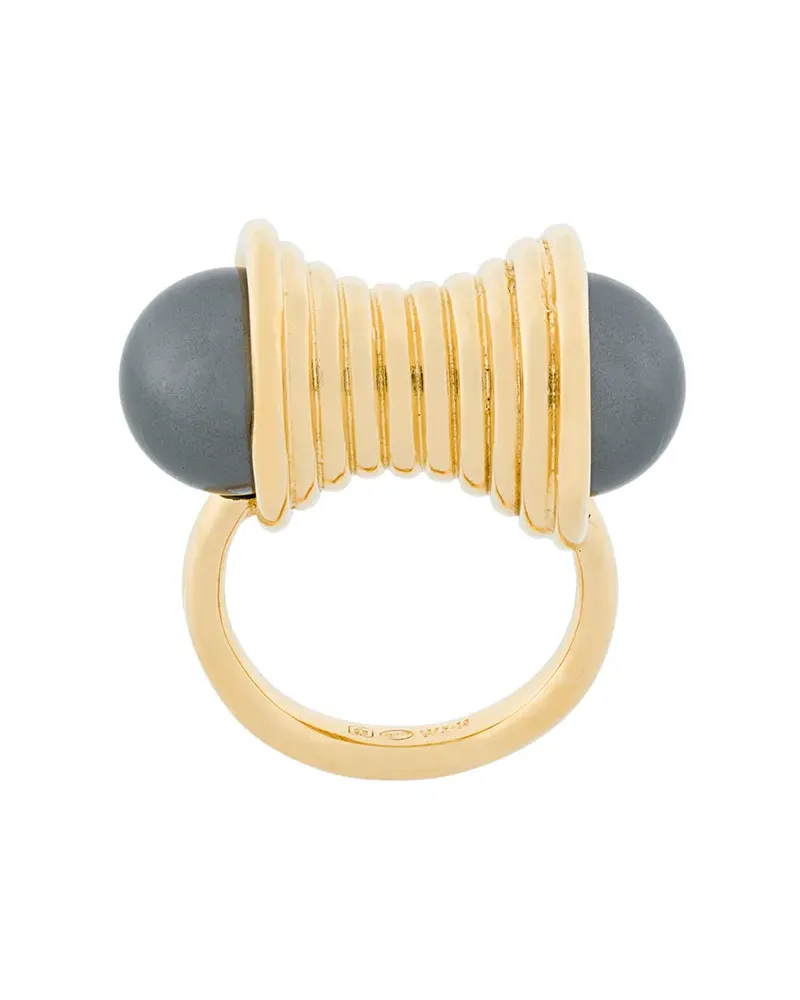 Wouters & Hendrix Vergoldetete 'Curiosities' Ring mit Perlen - Metallic Metallic