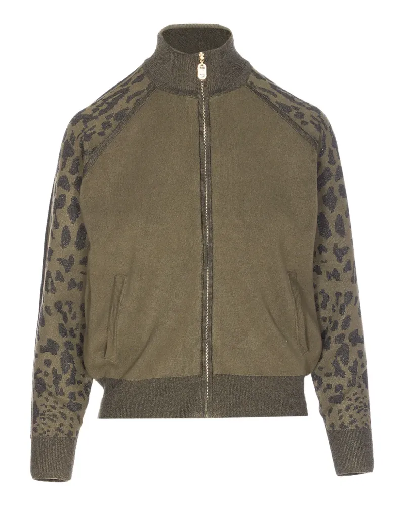 Liu Jo Sweatshirt mit Leoparden-Print - Grün Grün