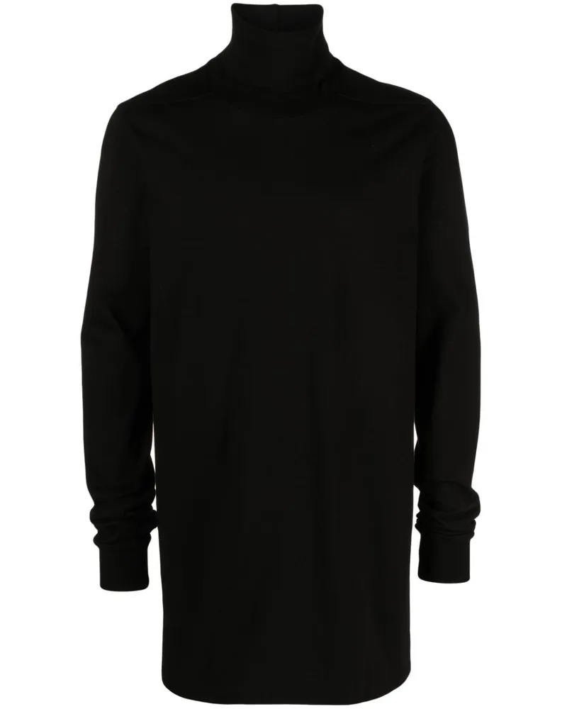 Rick Owens Sweatshirt mit Stehkragen Schwarz