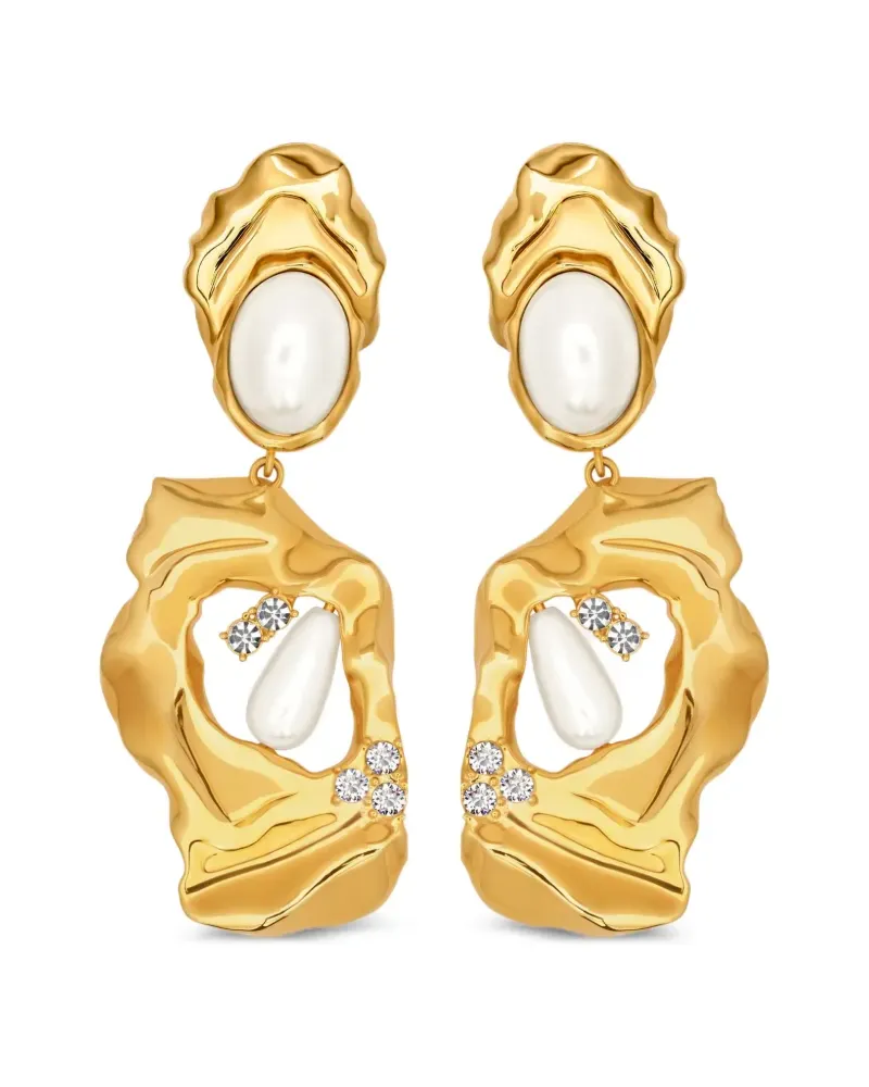 Oscar de la Renta Gehämmerte Ohrringe - Gold Gold
