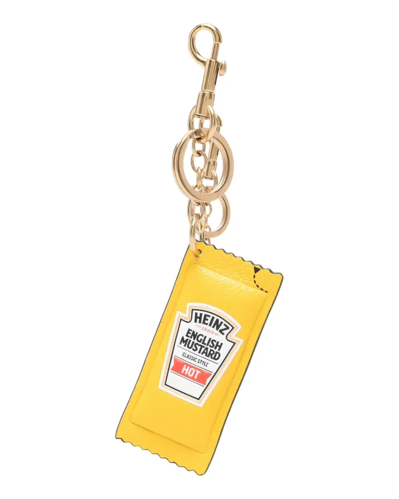 Anya Hindmarch Heinz English Mustard bag charm - Gelb Gelb