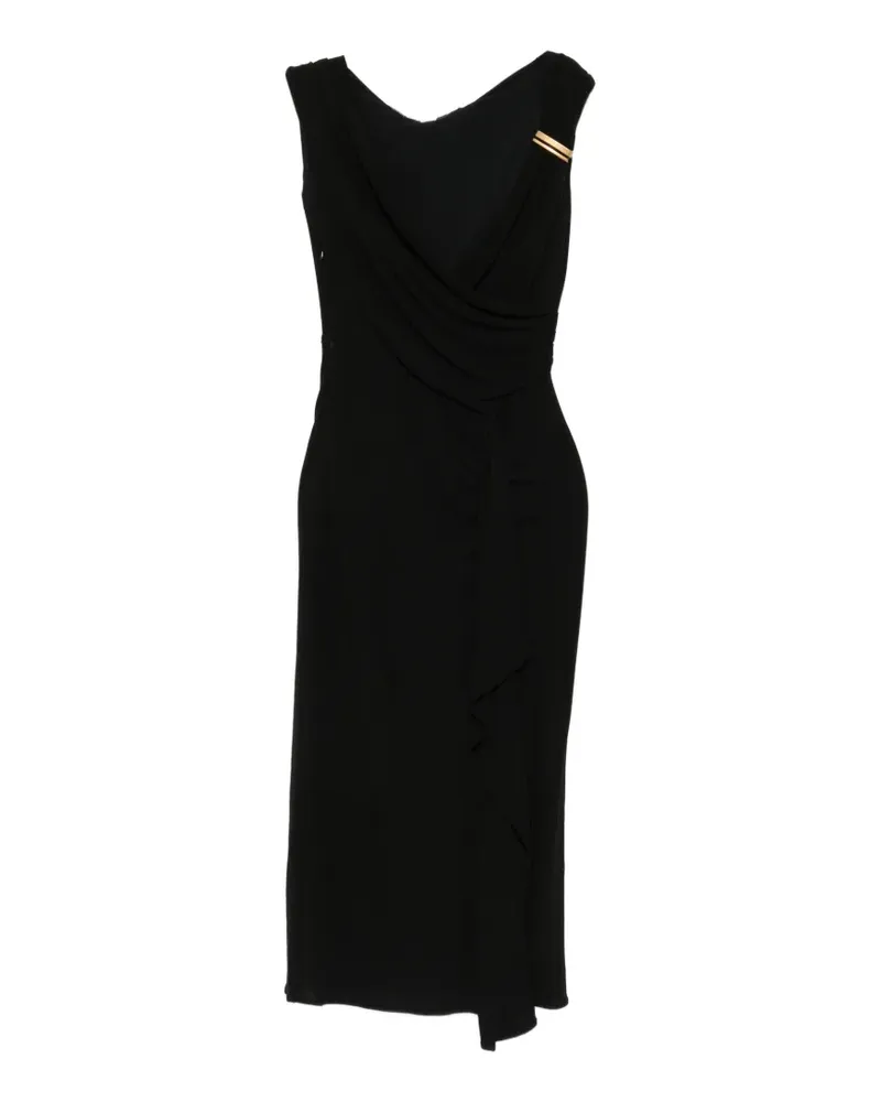 Max Mara metal-detail midi dress - Schwarz Schwarz