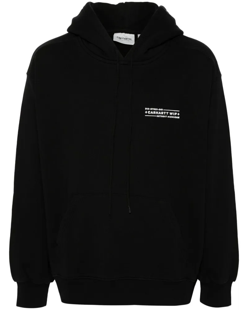 Carhartt WIP Hoodie mit Logo-Print Schwarz