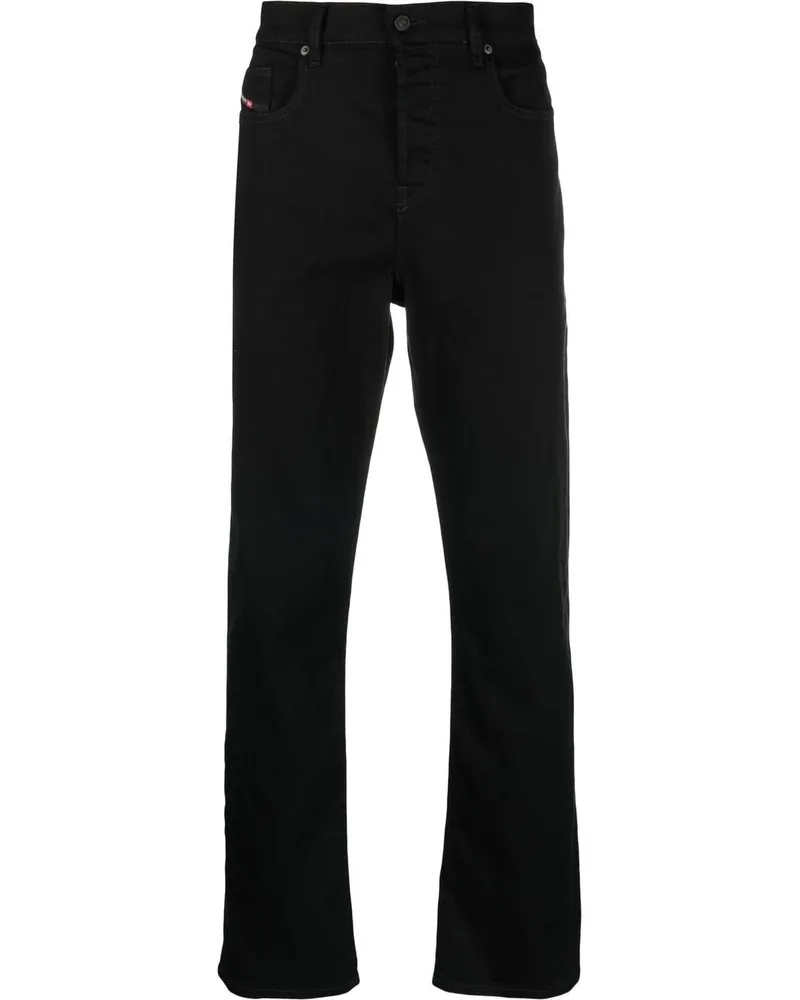 Diesel 2020s D-Viker Straight-Leg-Jeans - Schwarz Schwarz