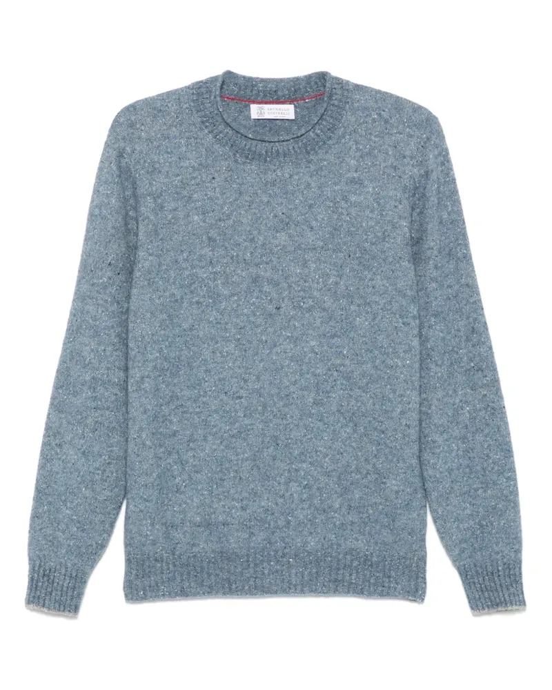 Brunello Cucinelli Pullover mit Rundhalsausschnitt - Blau Blau