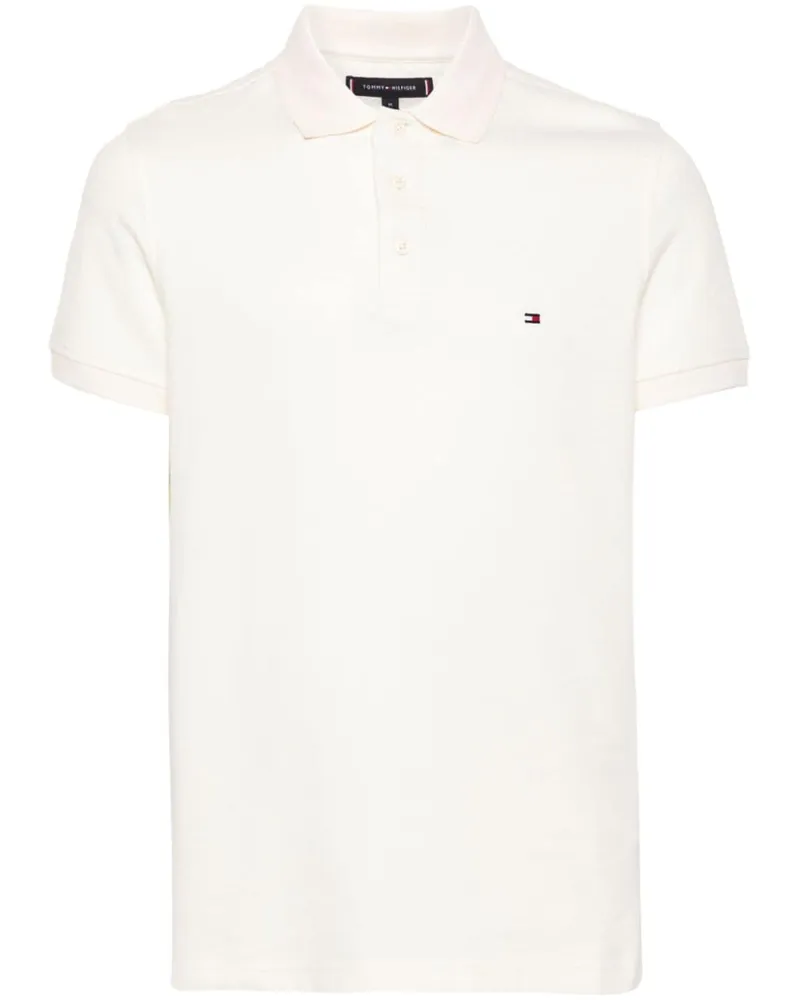 Tommy Hilfiger Poloshirt mit Kontrastdetail Nude