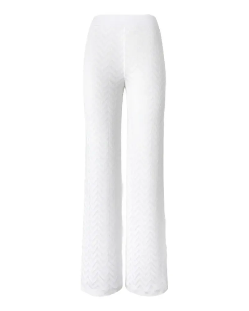 Missoni Hose mit Chevron-Muster - Weiß Weiß