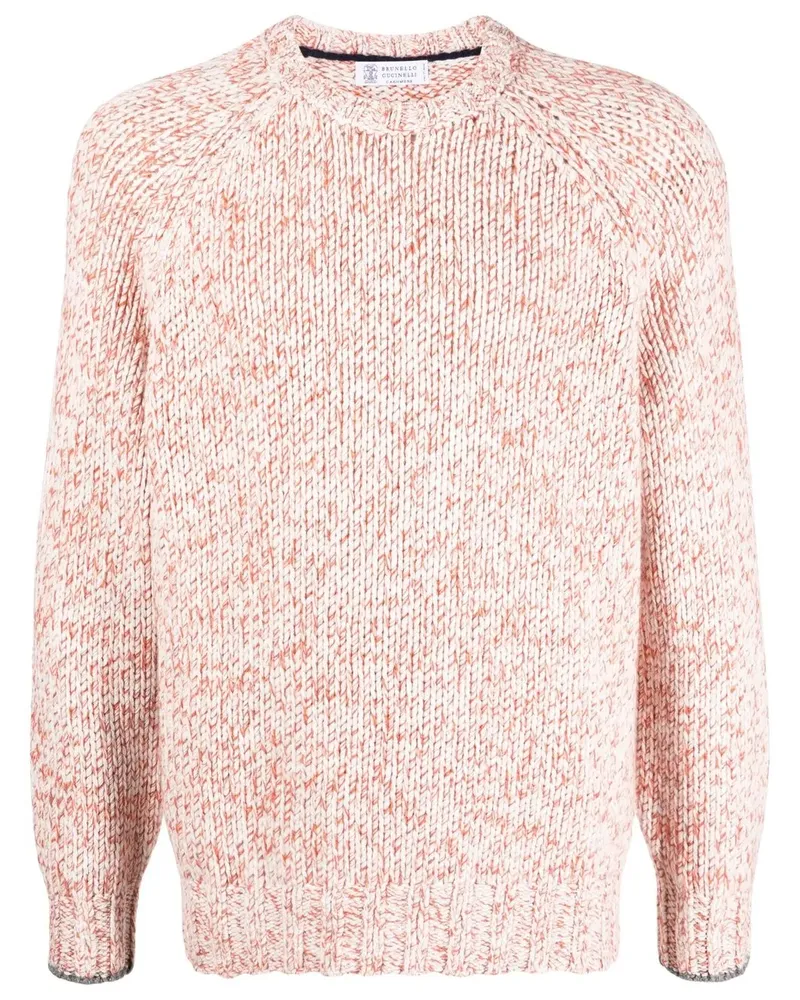 Brunello Cucinelli Gerippter Strickpullover - Nude Nude