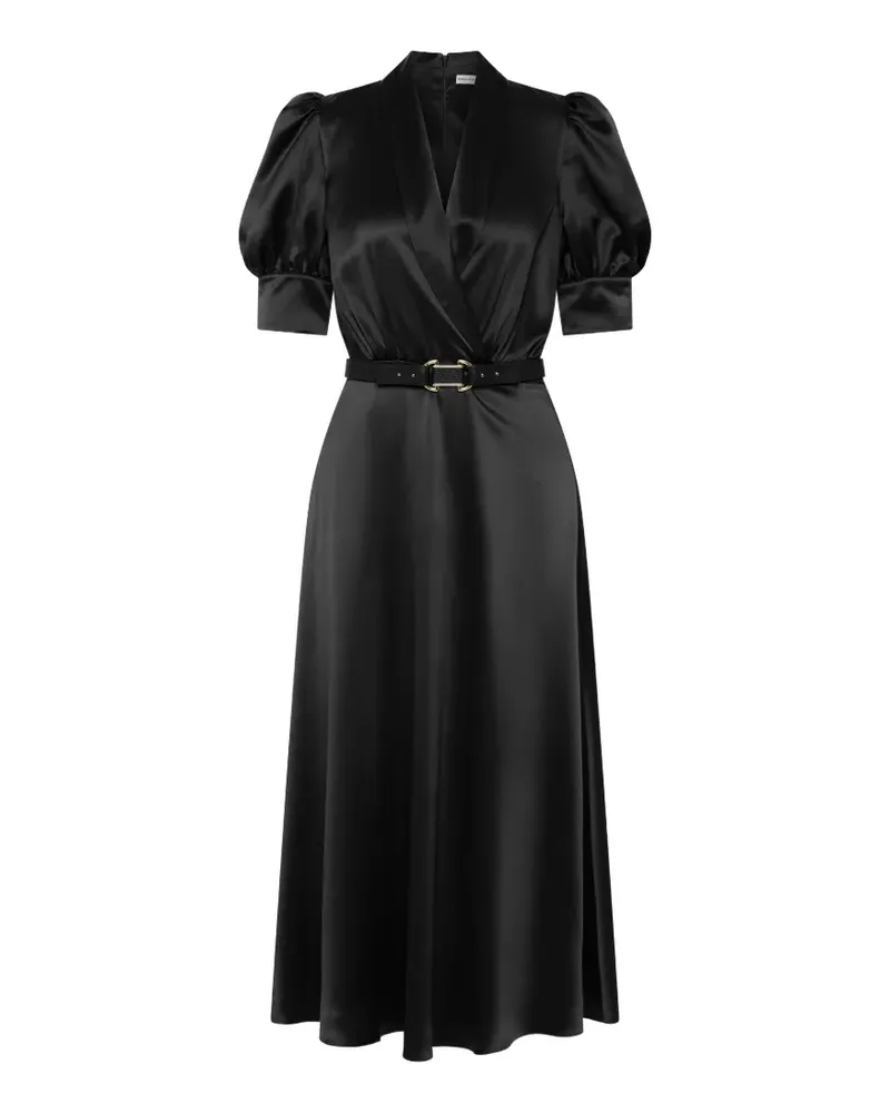 Rebecca Vallance Kleid mit Puffärmeln - Schwarz Schwarz