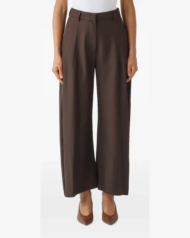 MEIMEIJ wide-leg tailored trousers - Braun Braun