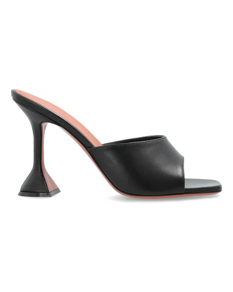 Amina Muaddi Lupita Sandalen - Schwarz Schwarz