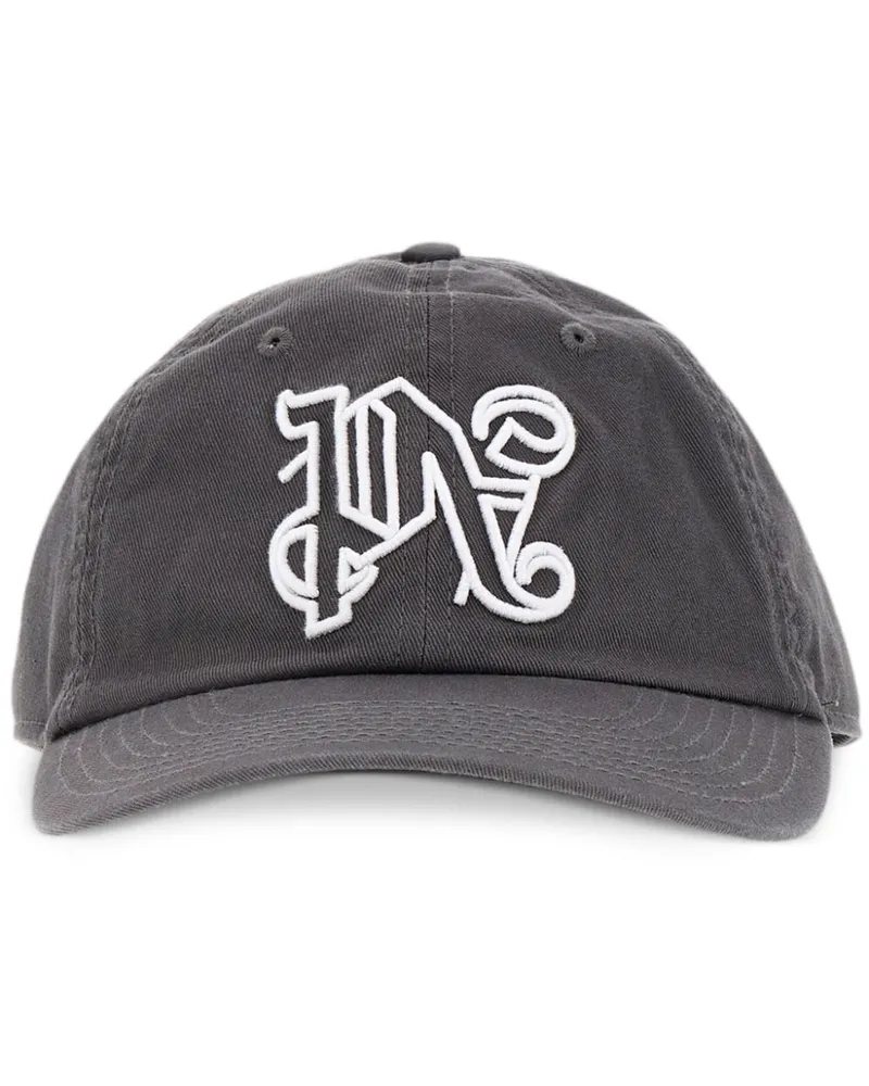 Palm Angels Bestickte Baseballkappe - Grau Grau
