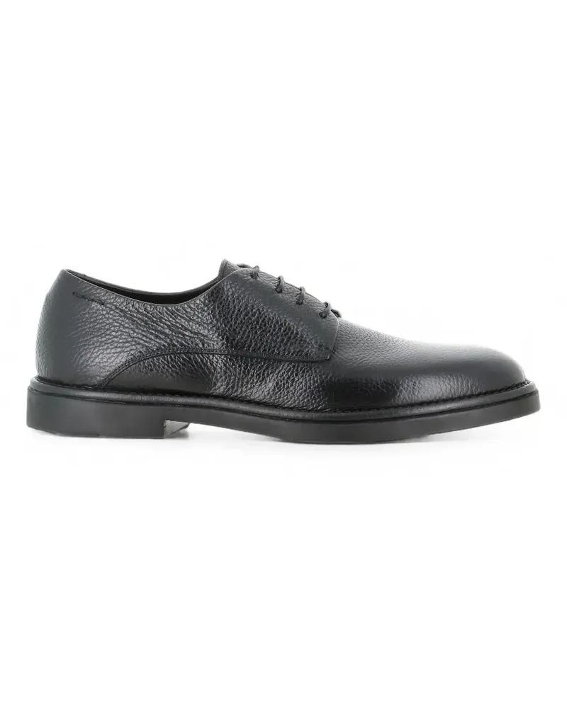 Alexander Hotto Gekörnte Derby-Schuhe - Schwarz Schwarz