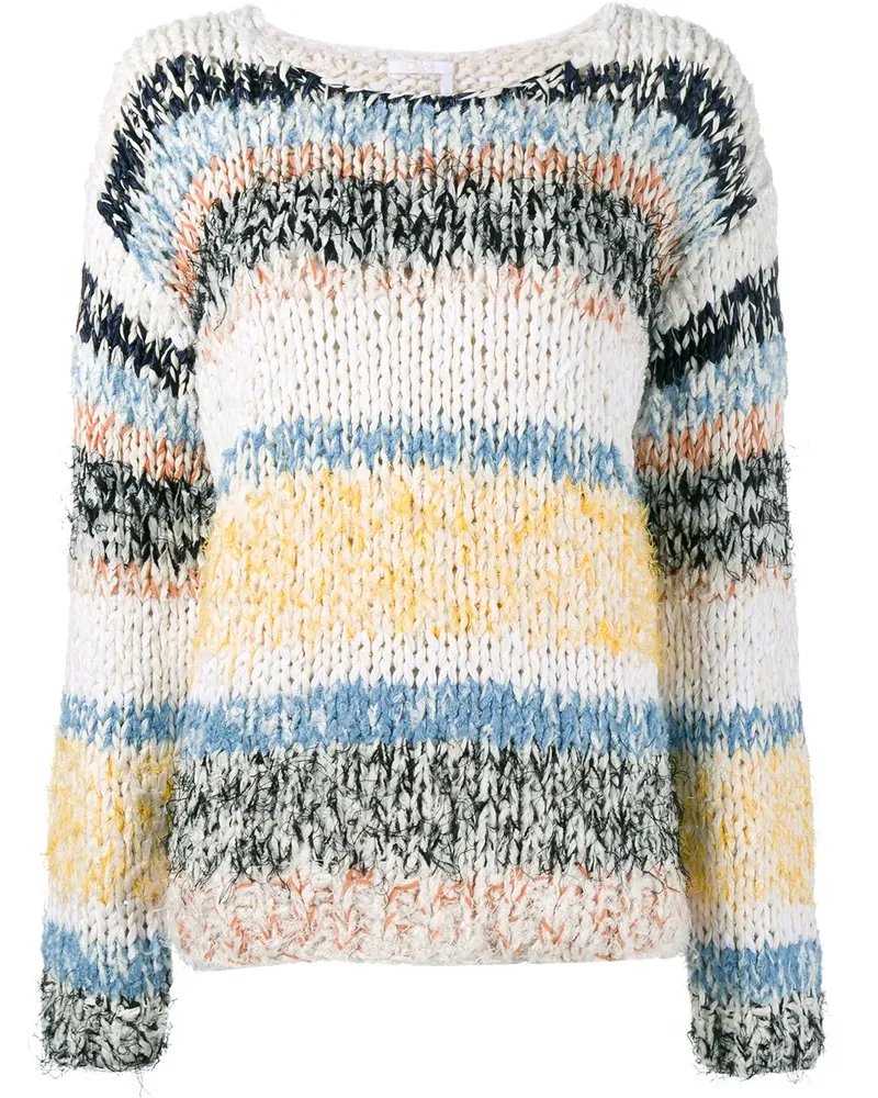 Chloé Gestreifter Pullover - Mehrfarbig Mehrfarbig