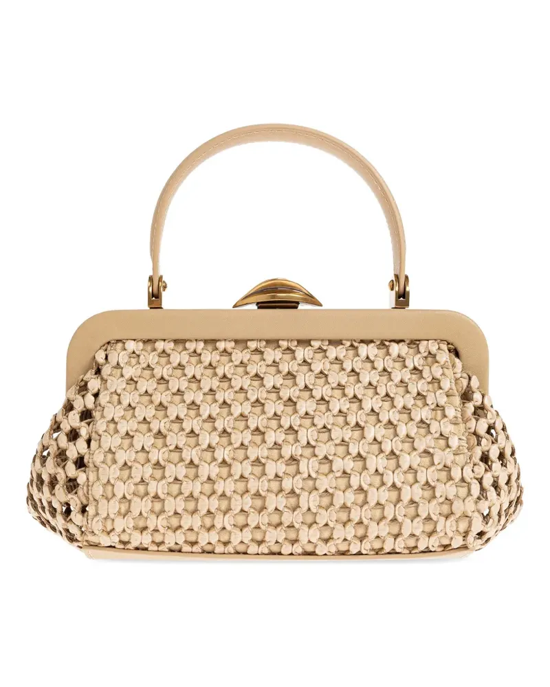 Cult Gaia mini Zuma woven tote bag - Nude Nude