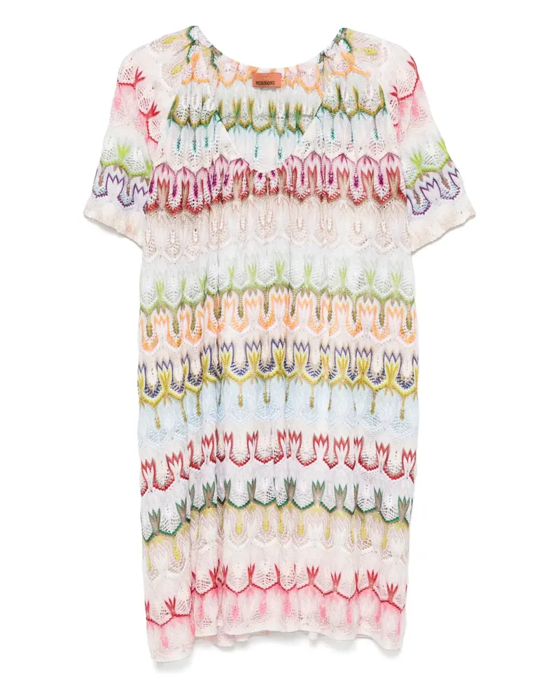 Missoni Gehäkeltes Kleid - Weiß Weiß