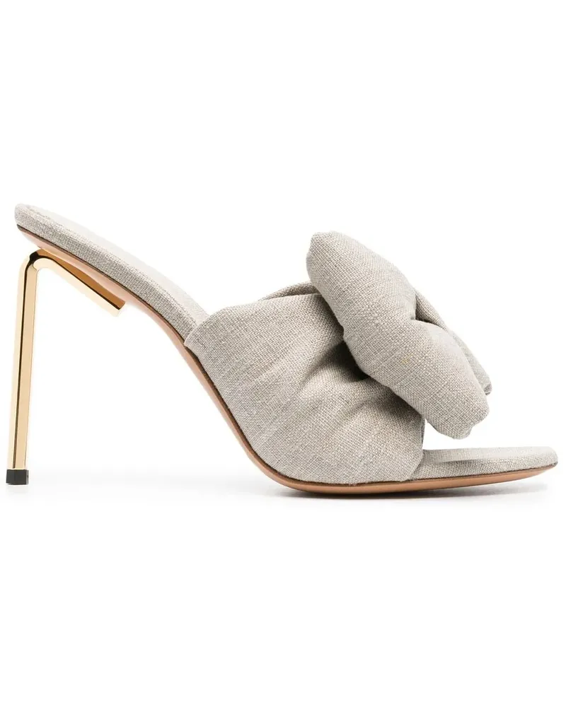 OFF-WHITE Pantoletten mit Schleifen - Nude Nude