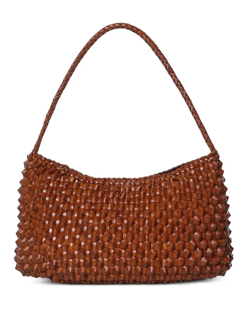 Dragon Diffusion Gewebte Basil Cactus Schultertasche - Braun Braun