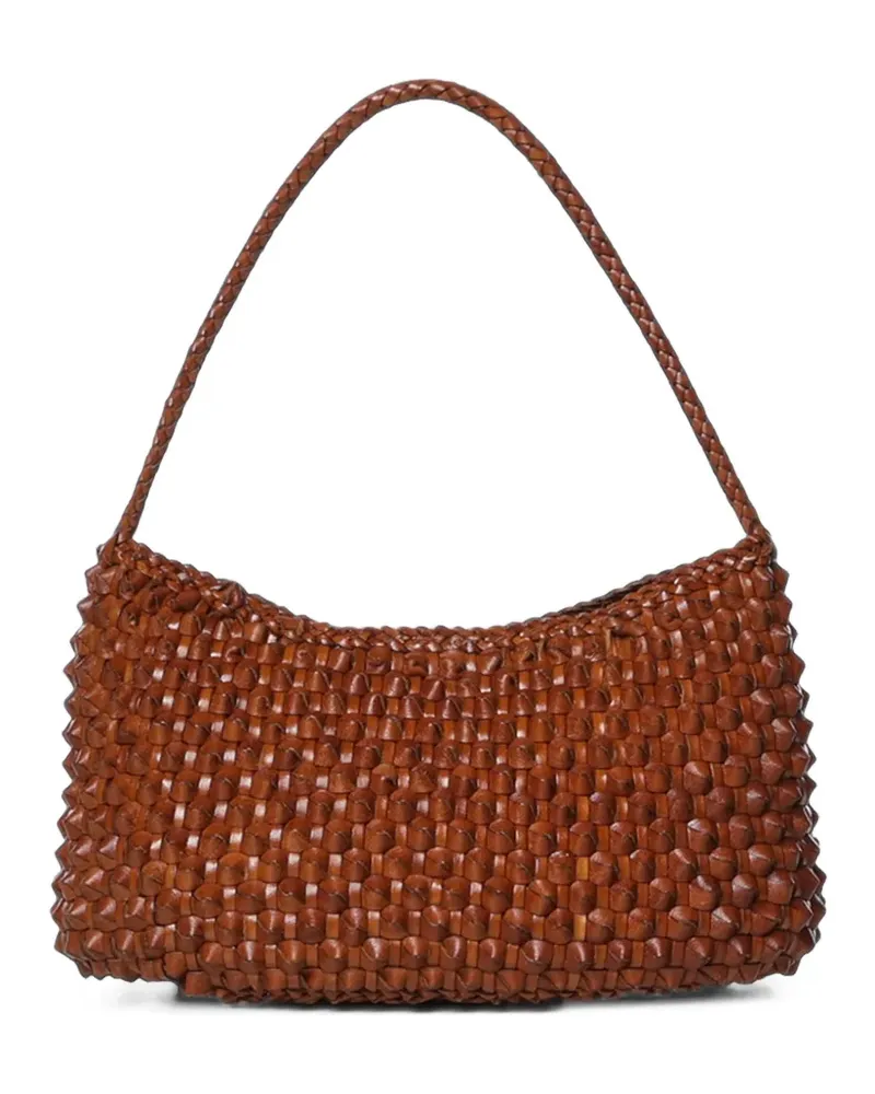 Dragon Diffusion Gewebte Basil Cactus Schultertasche - Braun Braun
