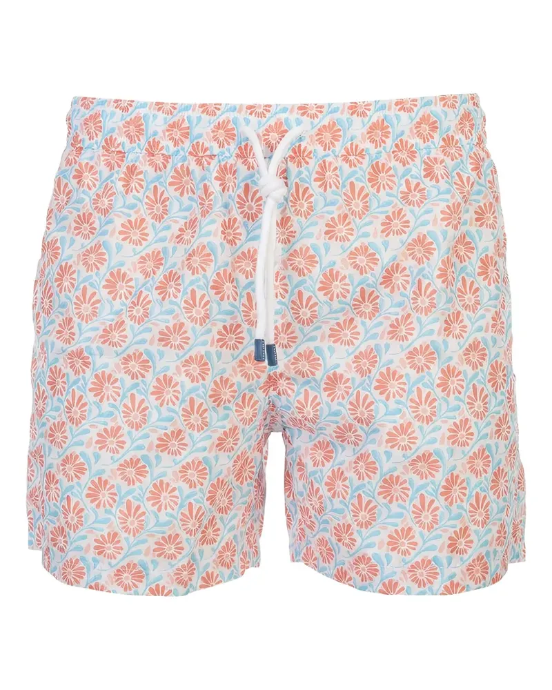 Fedeli floral-print swim shorts - Blau Blau