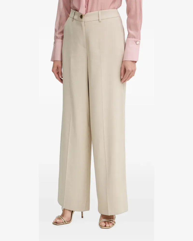 Fracomina Hose mit Knopfverschluss - Nude Nude