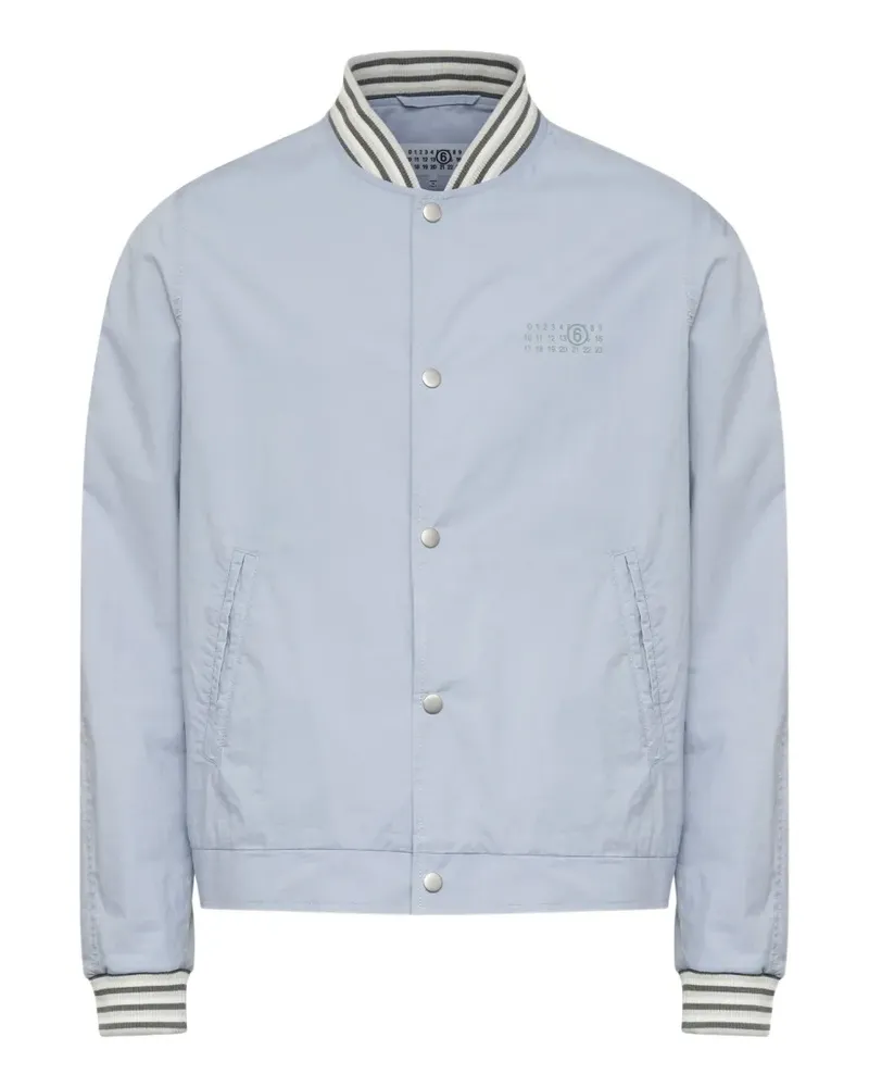 Maison Margiela Jacke mit geripptem Besatz - Blau Blau