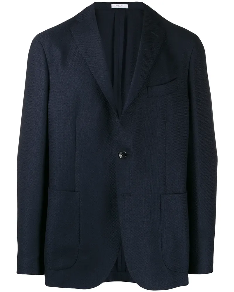 Boglioli Sakko mit geradem Schnitt - Blau Blau