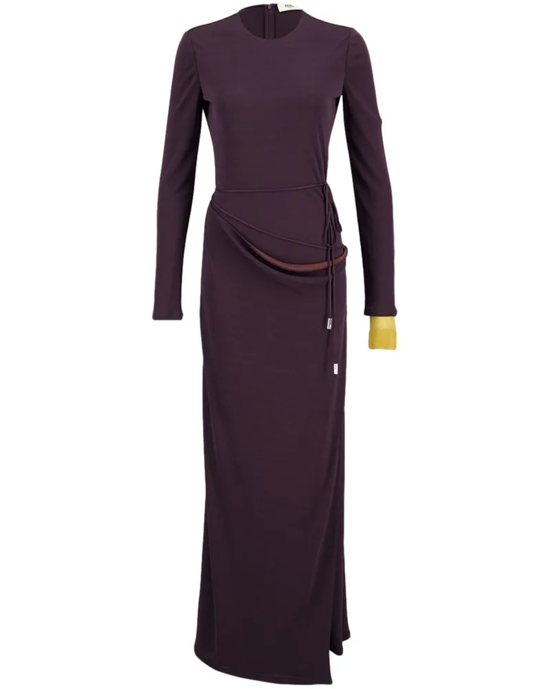 Fendi Kleid mit drapiertem Ausschnitt - Violett Violett