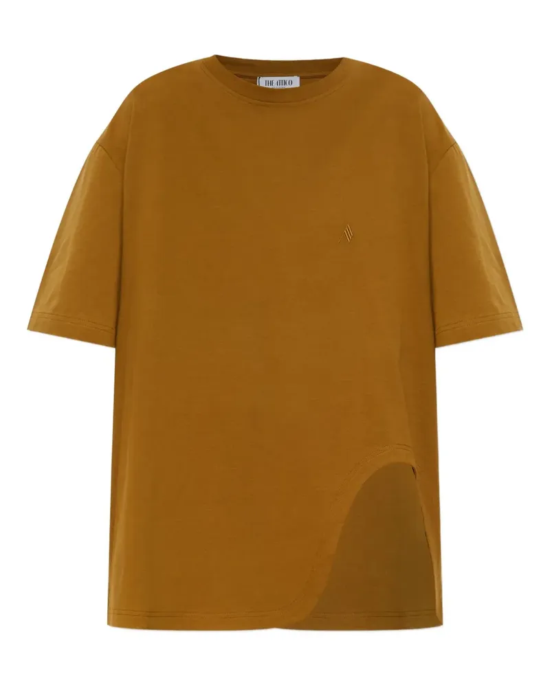 ATTICO T-Shirt mit Schlitzen - Braun Braun