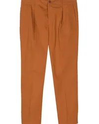 Kitsuné Tapered-Hose mit Bundfalten Braun