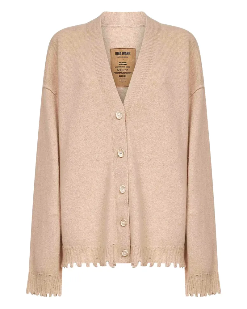 Uma Wang Gerippter Cardigan - Nude Nude