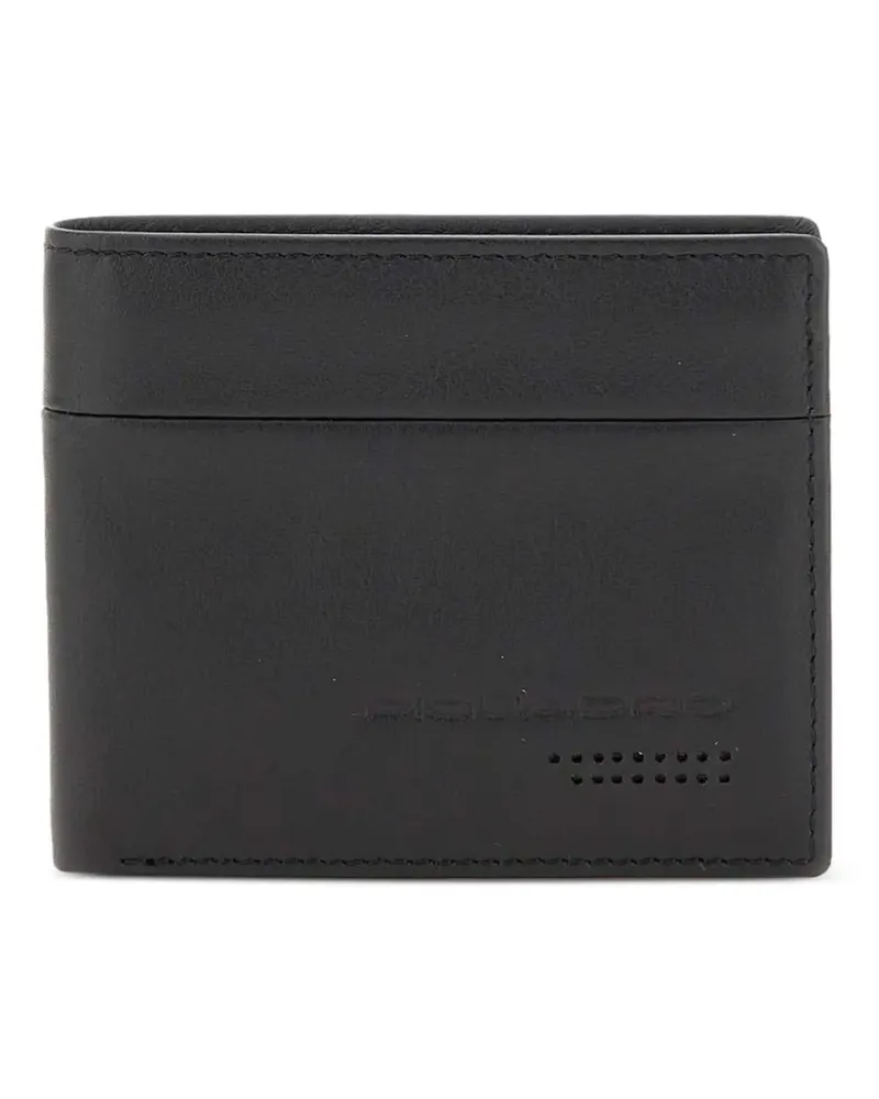 Piquadro Portemonnaie mit Logo-Prägung - Schwarz Schwarz