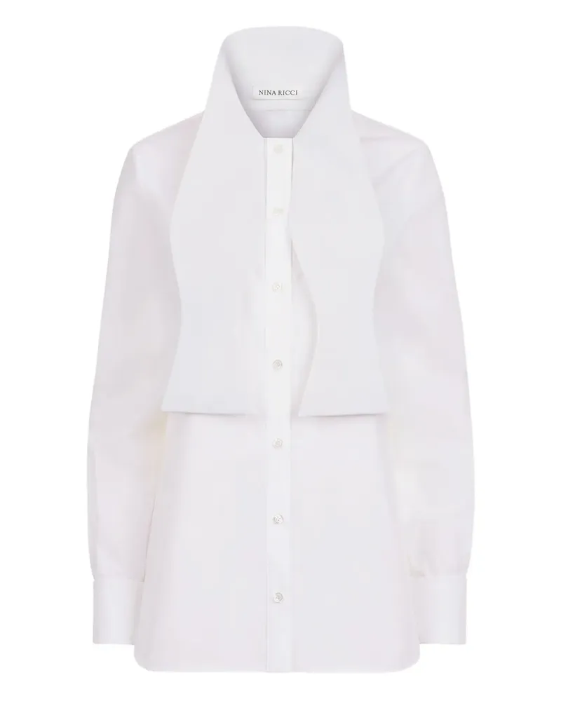 Nina Ricci Hemd mit Oversized-Kragen - Weiß Weiß