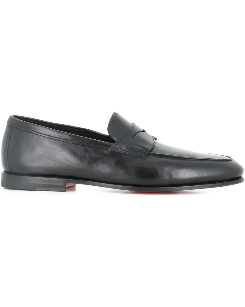 Santoni Klassische Loafer - Schwarz Schwarz