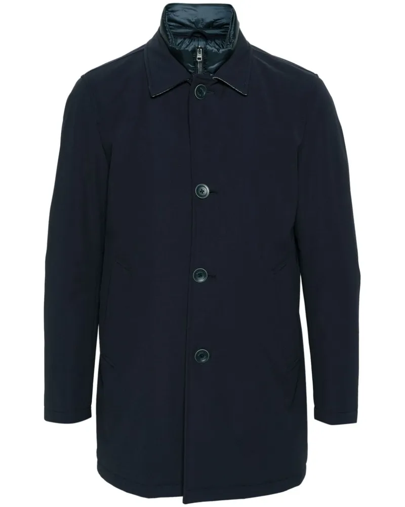 Herno Mantel im Layering-Look - Blau Blau