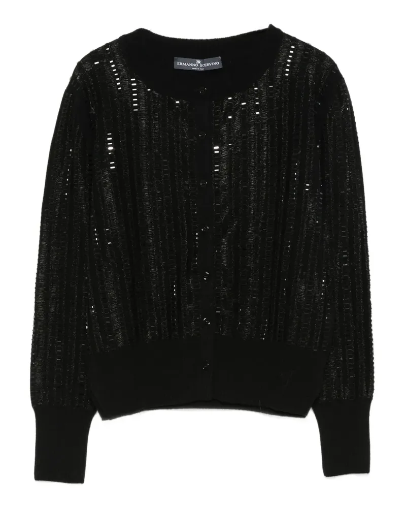 Ermanno Scervino Cardigan mit Pailletten - Schwarz Schwarz