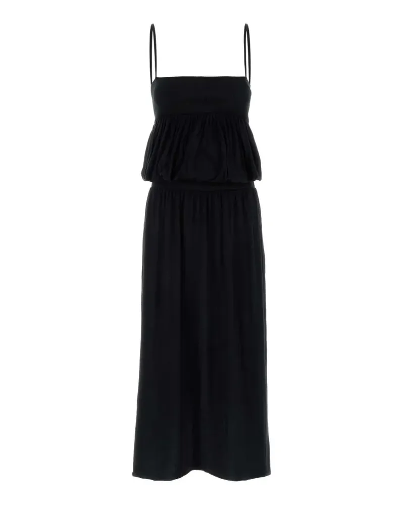 GIMAGUAS Selina shirred maxi dress - Schwarz Schwarz