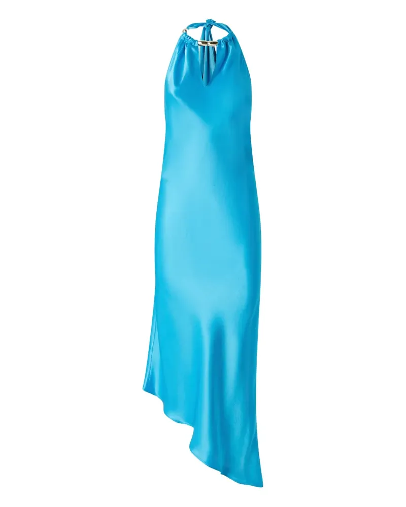 Pinko Asymmetrisches Kleid mit Neckholder - Blau Blau