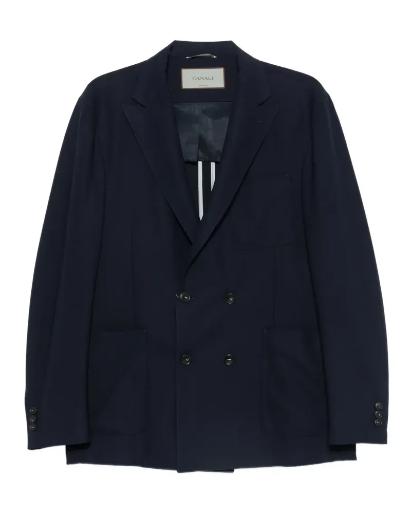 Canali double-breasted blazer - Blau Blau