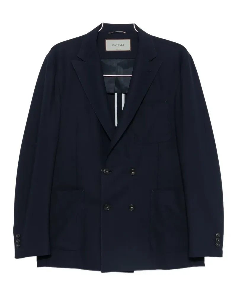 Canali double-breasted blazer - Blau Blau
