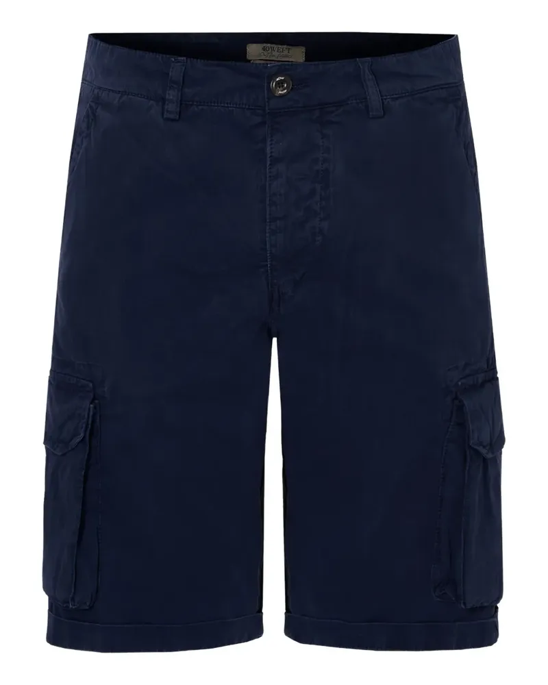 40Weft Shorts mit aufgesetzter Tasche - Blau Blau