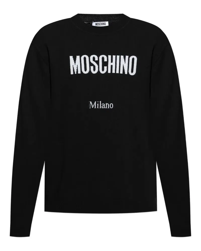 Moschino Pullover mit Milano-Logo - Schwarz Schwarz