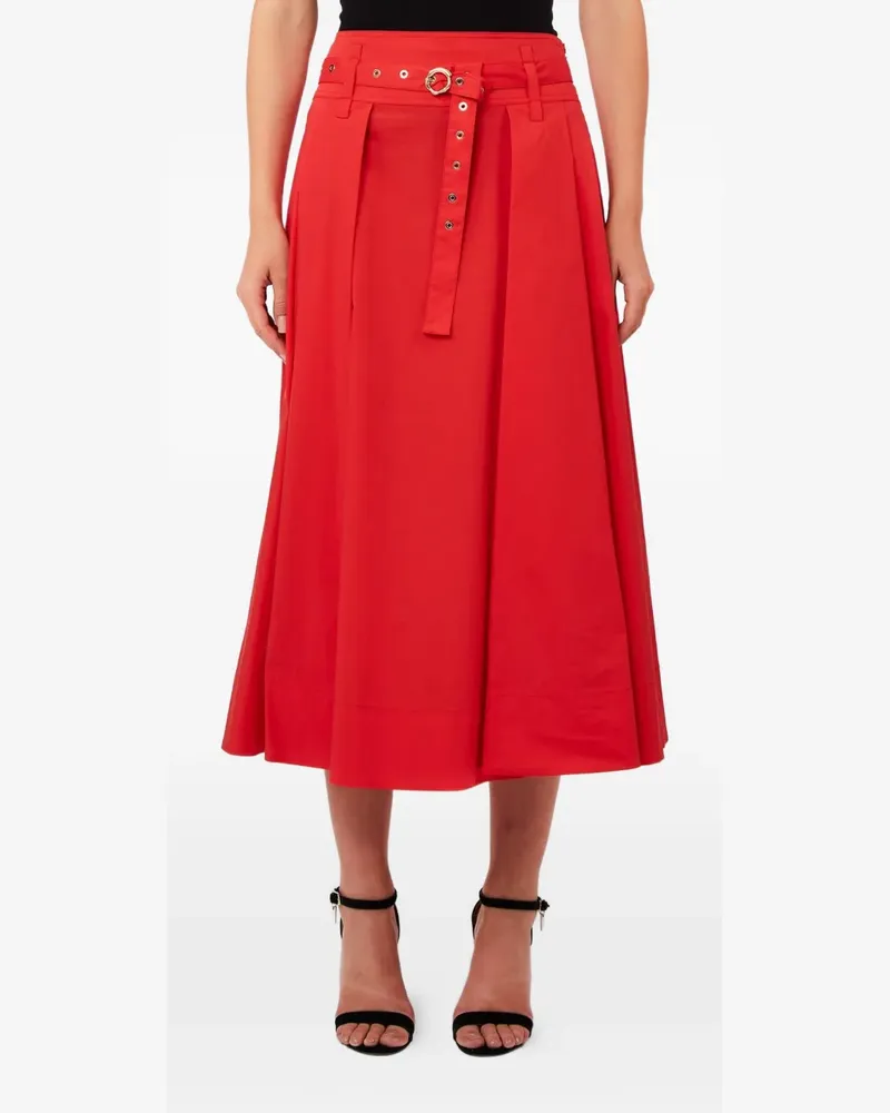 Liu Jo belted midi skirt - Rot Rot
