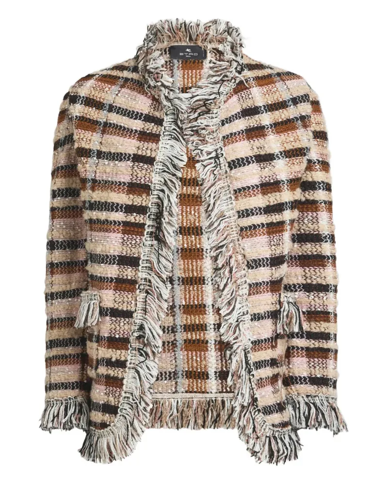 Etro Jacke mit Gittermotiv - Nude Nude