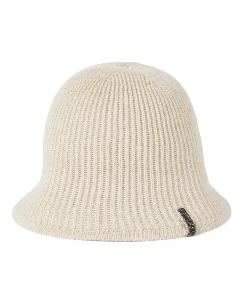 Brunello Cucinelli Monili-detail beanie hat - Nude Nude