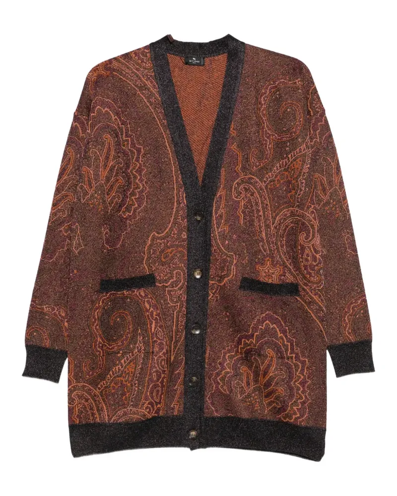 Etro Cardigan mit Paisley-Print - Braun Braun